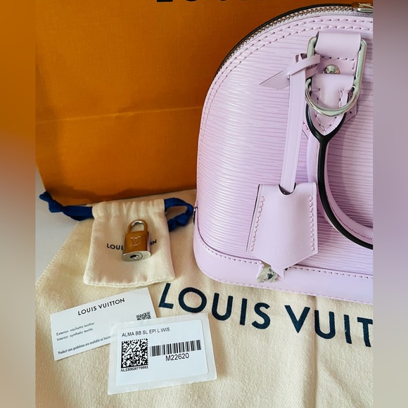 NWT Louis Vuitton Alma Bb Light Pink M22620 with Dust Bags, Box and Shopping Bag - Picture 2 of 16